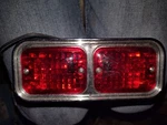 Harley Davidson Khrome Werks Baron Mini Twin Red Marker Light Kit New. Price: $20.00.