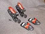 Rossignol 100 Axial 2 Downhill Ski Bindings 75MM Brakes With All Hardware Used. Price: $55.00.