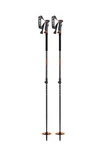 Leki Adjustable Backcountry Ski Poles Black Orange Powder Basket Aluminum New. Price: $100.00.