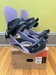 Brand New 2025/26 Grey Violet Union Strata Men Snowboard Bindings Size Large. Price: $179.99.