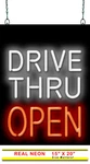 Drive Thru Open Neon Sign Real Window Ready To Ship Now New. Price: $339.00.