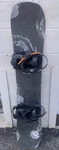Niche Minx Snowboard 143CM Rome Vice Bindings Used. Price: $150.00.