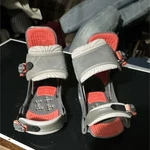 Burton Freestyle Snowboard Bindings Size Gray/red/white Toe & Ankle Straps 3D Used. Price: $27.00.