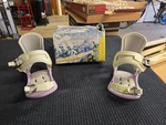 Morrow Slider Snowboard Bindings Women's 2-6 Purple White New Box. Price: $50.00.