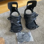 Nidecker Kaon-x Men's Snowboard Bindings Black Large (8.5-10.5) Used. Price: $100.00.
