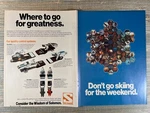 Salomon S444 S555 S111 S101 S202 Ski Bindings Brochure 1975 Vintage Print Ad Used. Price: $8.99.