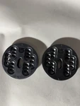 New Burton Snowboard Hole (4X4) And Ics Channel Disc Black (pair) Screws. Price: $15.00.