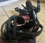 Burton Stiletto Black Snowboard Bindings Ankle Strap Buckles Unisex Used. Price: $80.00.