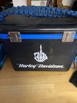 Usa Handmaid By Union Wife Braided Poly Rope Lunchbox/tool Bag Blue/black New. Price: $60.00.