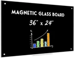 Magnetic Black Dry Erase Board 36"X24" With Marker Tray & Magnets New. Price: $97.99.