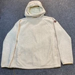 Burton Mens Large Lynx Cream Pebbled Fleece Pullover Hooded Jacket Hoodie Sherpa Pre-owned. Price: $52.00.