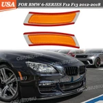 For 12-18 Bmw 6-SERIES F12 F13 Left & Right Side Marker Bumper Reflector Lights New. Price: $14.29.