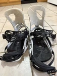 Burton Cartel Re:ets Snowboard Bindings M White/black 2X4 Ankle Strap Used. Price: $85.00.