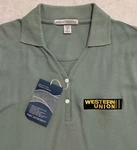 Nwt Western Union Employee Polo Ladies Women Shirt Green Uniform New. Price: $22.90.