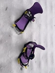 New Kemper Freestyle Snowboard Bindings Small/medium Black/purple. Price: $150.00.
