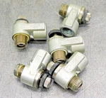 Smc AS2210 Pneumatic Speed Flow Control Valve 1/4" Npt Lot Of Five (5) Used. Price: $30.39.