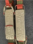 Rolka Vintage Snowshoe Bindings Metal Silver Red Green N973007 Used. Price: $150.00.