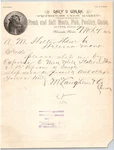 Daily & Walsh Union Market Meats Missoula, Mt 1893 Letterhead A.m Holter* Used. Price: $19.99.