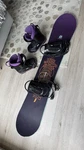 Chamonix Women's Snowboard Set Purple Black With Bindings & Boots 6 Owl Theme Used. Price: $280.00.