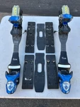 Look Px 15 Racing Alpine Ski Bindings, Blue, W/ Race Plates And 80MM Brakes Used. Price: $99.00.