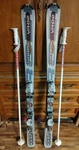 Dynamic VR02 Series 141 Cm Skis With Marker M900 Bindings & K2 130 Poles Used. Price: $159.59.