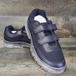 Bob Barker Clear Sole "cell Block" VELCR0 Tennis Shoes B72D Black Size 10 Mens New. Price: $50.00.