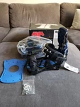 Rare! Technine Money Black Blue Snowboard Bindings Men's Size Large - New!. Price: $179.99.