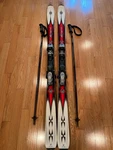 Rossignol Bandit X Freeride Skis 177CM, Marker Bindings, Leki Poles Used. Price: $150.00.
