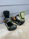 24/25 Union Ultra Snowboard Bindings - Men's Large Army Freestyle All Mountain Used. Price: $199.95.