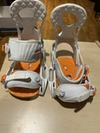 Burton Stiletto Est Snowboard Bindings New Medium Women's Orange And White. Price: $165.00.