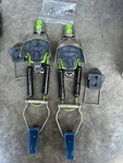 Black Diamond 01 Telemark Bindings + Ridiculously Stiff Cartridges, All Hardware Used. Price: $149.00.