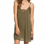Roxy Taste Of The Sea Dress Cover-up Burnt Olive Green Xs Small Medium Nwt New. Price: $49.95.