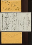1869 Western Union Telegraph Stampless Cover With Matching Telegram DC4383. Price: $44.99.