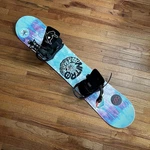 Nitro Ripper Snowboard W/ Bindings Tie Dye Kids X Volcom 121 Cm Used. Price: $126.65.