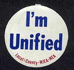 "i'm Unified" Local County Njea Nea Labor Union Pinback Button C1970'S Unspecified. Price: $9.99.