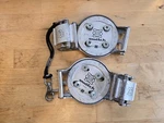 Vintage Silver Switch Step-in Snowboard Bindings Hardware Included Seattle Used. Price: $39.93.