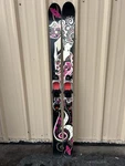 Volkl Aura Women's Telemark Skis, 156CM W/ 22 Designs Axl Bindings Used. Price: $239.00.