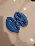 Burton Snowboard Binding 4 Hole Re:flex Disc. Blue (only 1) Used. Price: $30.00.