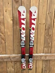 Alpine Downhill Snow Atomic Race 7 43" Long Skis 100 Cm With Binding Used. Price: $69.03.