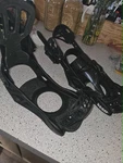 Very Good Rossignol Battle Men's Snowboard Bindings, Black, Large Used. Price: $50.00.