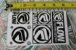 Flow Snowboards Bindings Boots Gear Mountain Snowboarding Sticker Sheet New. Price: $11.00.
