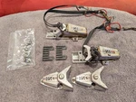 Vintage Salomon 404 Ski Bindings Step Design With Leashes Used. Price: $27.99.