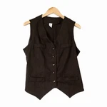 Ilgwu Buttonup Vest Ladies Garment Workers Union Women's Size Made Usa Brown Pre-owned. Price: $12.75.
