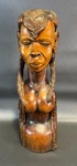 Albert Jones 1999 Wood Carved Women Carving Folk Art 21" Tall Used. Price: $139.97.